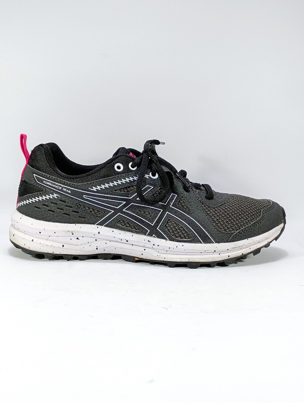 Asics Torrance Trail Womens 8 Dark Gray Black Running Shoes Sneakers